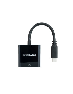 Nanocable Conversor USB-C a VGA, USB-C M-VGA H, Negro, 10 cm 2