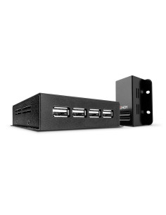 Lindy 42681 ampliador de red Transmisor y receptor de red Negro