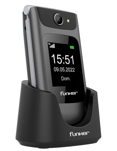 Funker C250 COMFORT POWER 4G 6,1 cm (2.4") 128 g Gris Teléfono para personas mayores