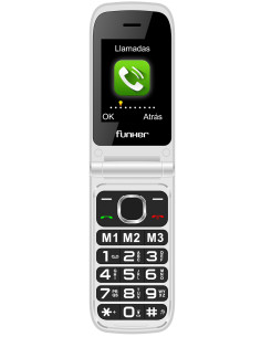 Funker C250 COMFORT POWER 4G 6,1 cm (2.4") 128 g Gris Teléfono para personas mayores 2