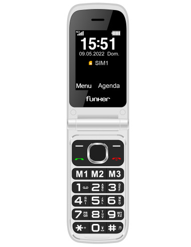 Funker C250 COMFORT POWER 4G 6,1 cm (2.4") 128 g Gris Teléfono para personas mayores