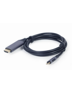 Gembird CC-USB3C-HDMI-01-6 adaptador de cable de vídeo 1,8 m USB Tipo C HDMI tipo A (Estándar) Negro, Gris 2