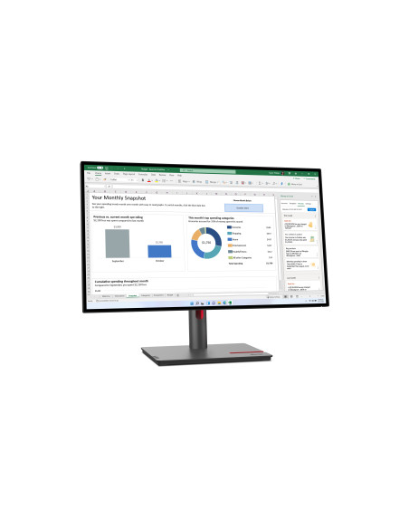 Lenovo ThinkVision P27h-30 pantalla para PC 68,6 cm (27") 2560 x 1440 Pixeles Quad HD LCD Negro