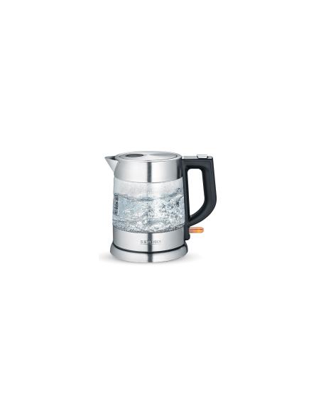 Severin WK 3468 tetera eléctrica 1 L 2200 W Negro, Acero inoxidable, Transparente