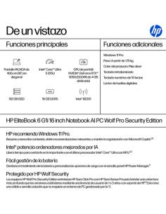 HP EliteBook 6 G1i Intel Core Ultra 5 225U Portátil 40,6 cm (16") WUXGA 16 GB DDR5-SDRAM 512 GB SSD Wi-Fi 7 (802.11be) Windows 1