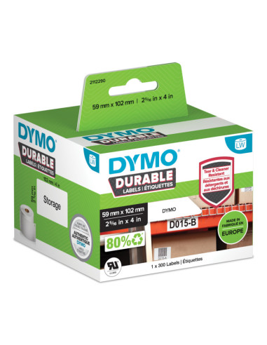 DYMO Durable Blanco Etiqueta para impresora autoadhesiva