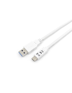Equip 128364 Cable USB 3.2 Gen 1 C a A, M M , 2,0m, 5Gbps, Blanco