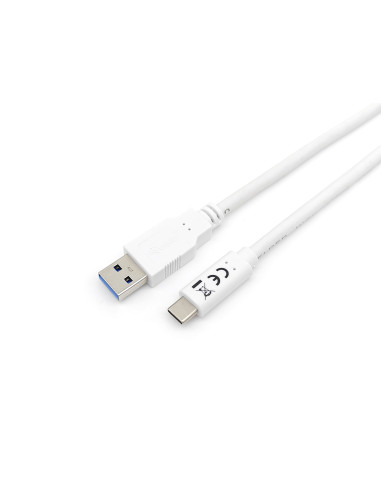 Equip 128364 Cable USB 3.2 Gen 1 C a A, M M , 2,0m, 5Gbps, Blanco
