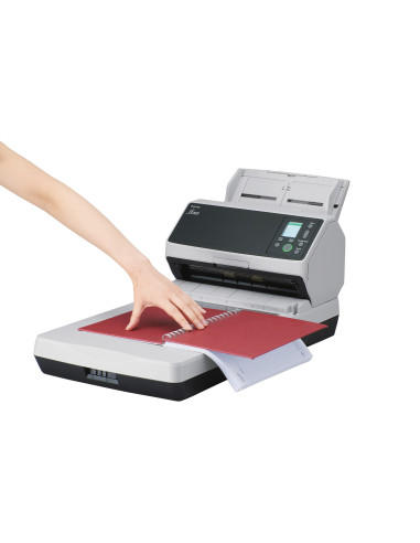 Ricoh fi-8270 Alimentador automático de documentos (ADF) + escáner de alimentación manual 600 x 600 DPI A4 Negro, Gris