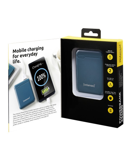 Intenso XS5000 Polímero de litio 5000 mAh Color petróleo