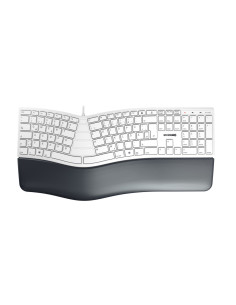 CHERRY KC 4500 ERGO teclado Universal USB QWERTZ Alemán Blanco