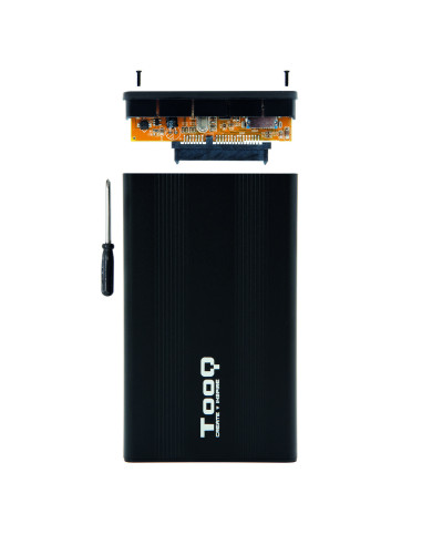 TooQ CAJA HDD 2.5" SATA A USB 2.0 NEGRA