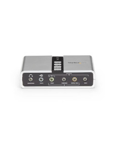 StarTech.com Tarjeta de Sonido 7,1 USB Externa Adaptador Conversor puerto SPDIF Audio Digital Óptico 2