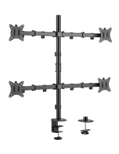 Equip Soporte de escritorio articulado para monitor cuádruple de 17"-32