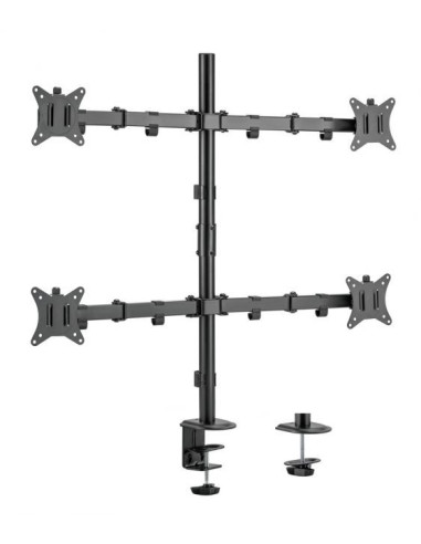 Equip Soporte de escritorio articulado para monitor cuádruple de 17"-32