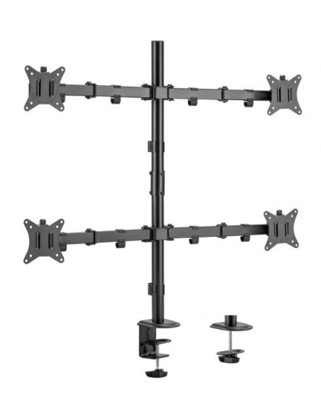 Equip Soporte de escritorio articulado para monitor cuádruple de 17"-32