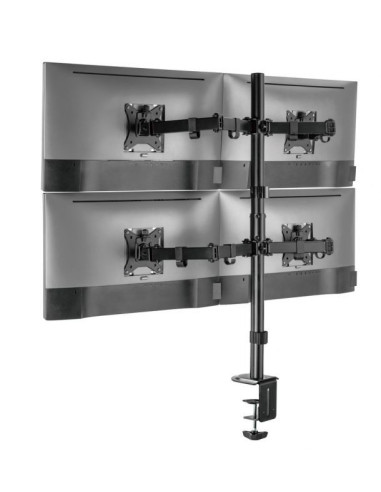 Equip Soporte de escritorio articulado para monitor cuádruple de 17"-32