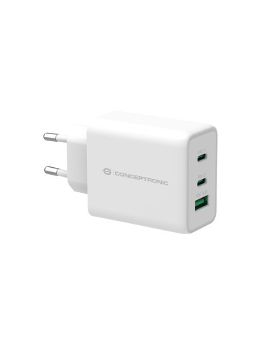 Conceptronic ALTHEA12W cargador de dispositivo móvil Universal Blanco Corriente alterna Carga rápida Interior