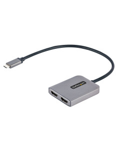 StarTech.com Adaptador USB-C a HDMI Doble - Hub MST USB Tipo C - Divisor Extensor de Monitor HDMI 4K 60Hz para Portátil - HDR -