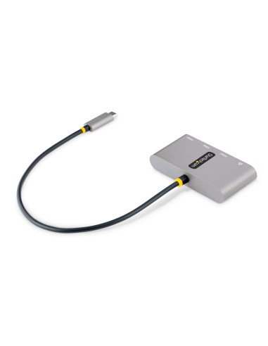 StarTech.com Hub Adaptador USB-C con Ethernet de 3 Puertos USB-A - Red Ethernet Gigabit RJ45 - USB 3.0 5Gbps - Alimentado por