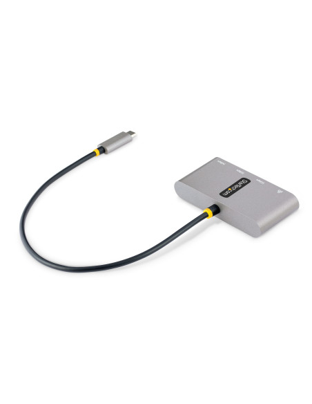 StarTech.com Hub Adaptador USB-C con Ethernet de 3 Puertos USB-A - Red Ethernet Gigabit RJ45 - USB 3.0 5Gbps - Alimentado por
