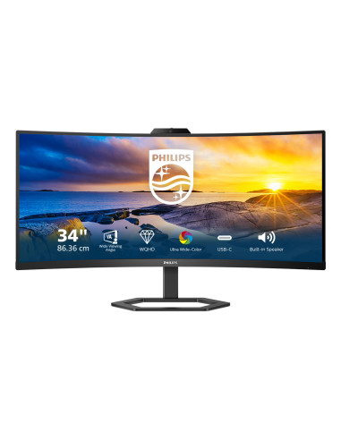 Philips 5000 series 34E1C5600HE 00 pantalla para PC 86,4 cm (34") 3440 x 1440 Pixeles 4K Ultra HD LED Negro