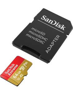 SanDisk Extreme 64 GB MicroSDXC UHS-I Clase 10 2