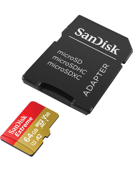 SanDisk Extreme 64 GB MicroSDXC UHS-I Clase 10