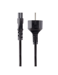 StarTech.com Cable de 3m de Alimentación de Repuesto para Ordenador Portátil, EU Schuko a C5, 2,5A 250V, 18AWG, para Cargador 2