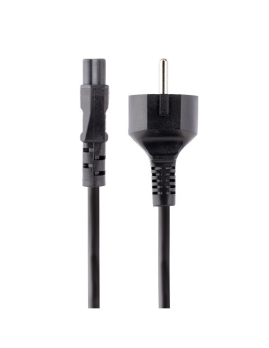 StarTech.com Cable de 3m de Alimentación de Repuesto para Ordenador Portátil, EU Schuko a C5, 2,5A 250V, 18AWG, para Cargador