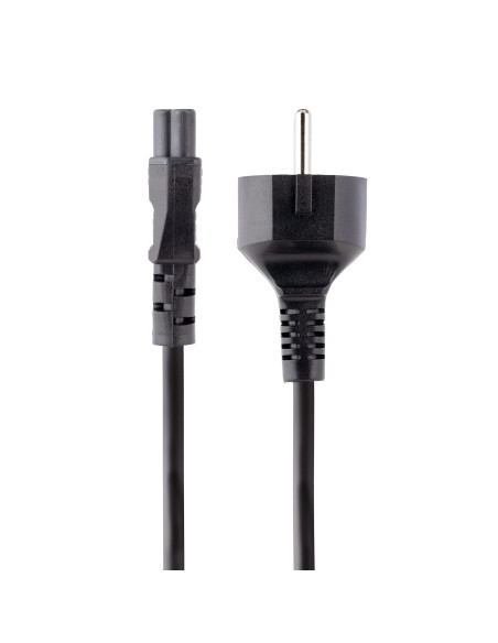StarTech.com Cable de 3m de Alimentación de Repuesto para Ordenador Portátil, EU Schuko a C5, 2,5A 250V, 18AWG, para Cargador
