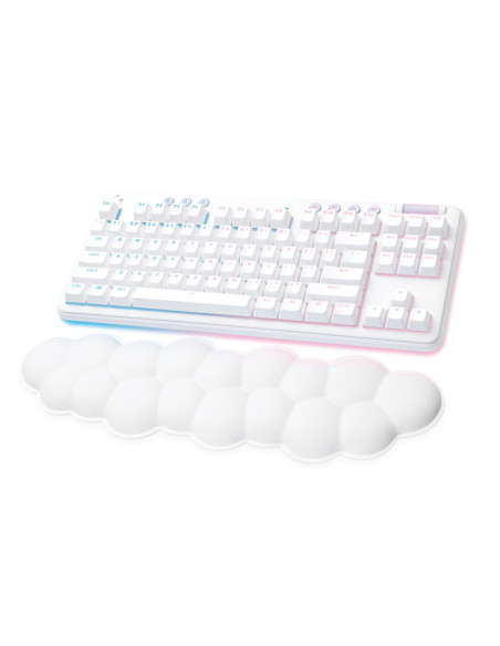 Logitech G 920-010454 teclado Juego RF Wireless + Bluetooth QWERTY Español Blanco
