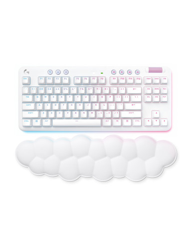 Logitech G 920-010454 teclado Juego RF Wireless + Bluetooth QWERTY Español Blanco