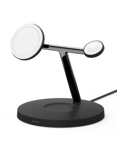 Belkin WIZ017vfBK Auriculares, Smartphone, Reloj inteligente Negro Corriente alterna Cargador inalámbrico Carga rápida Interior 2