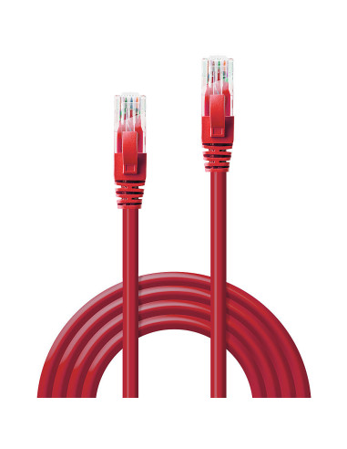 Lindy 48031 cable de red Rojo 0,5 m Cat6 U UTP (UTP)