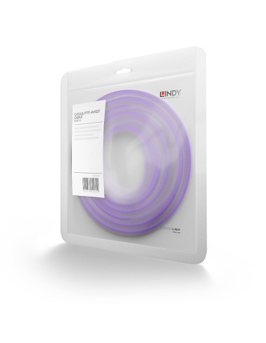 Lindy 47824 cable de red Púrpura 2 m Cat6 S FTP (S-STP)