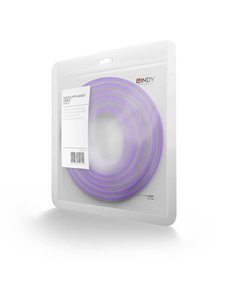 Lindy 47824 cable de red Púrpura 2 m Cat6 S FTP (S-STP)