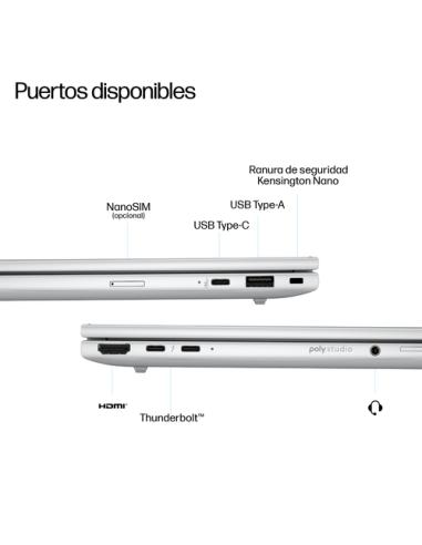HP EliteBook 8 G1i Next Gen AI PC Wolf Pro Security Edition Copilot+ PC Intel Core Ultra 7 258V Portátil 40,6 cm (16") WUXGA 32 