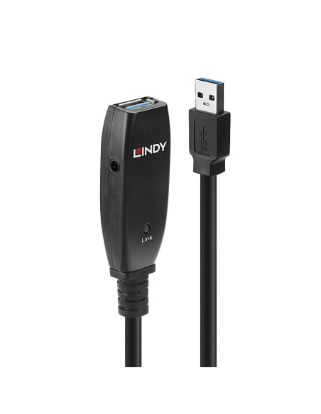 Lindy 43322 cable USB USB 3.2 Gen 1 (3.1 Gen 1) 15 m USB A Negro