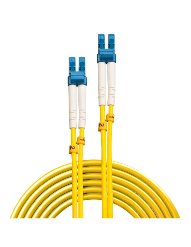 Lindy 47452 Cable de fibra óptica e InfiniBand 3 m LC Amarillo