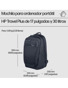 HP Mochila para portátil de 17 pulgadas Travel Plus 30L