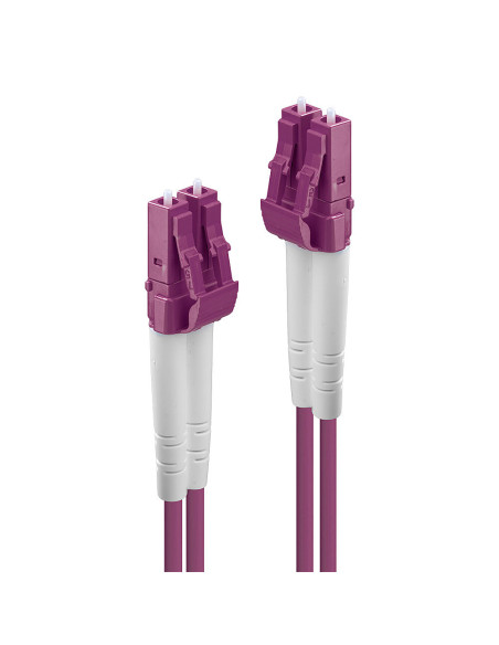 Lindy 46344 Cable de fibra óptica e InfiniBand 10 m LC Rosa