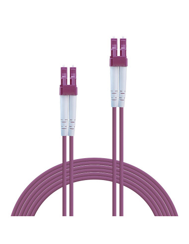 Lindy 46342 Cable de fibra óptica e InfiniBand 3 m LC Rosa