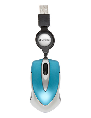 Verbatim Go Mini ratón Oficina Ambidextro USB tipo A Óptico 1000 DPI