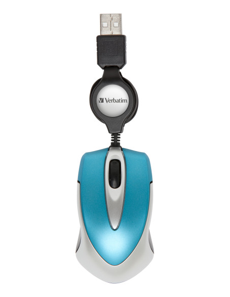 Verbatim Go Mini ratón Oficina Ambidextro USB tipo A Óptico 1000 DPI