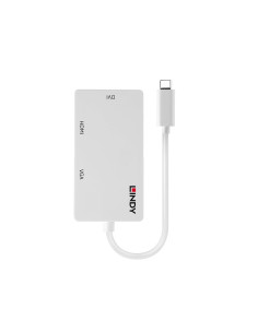 Lindy 43273 Adaptador gráfico USB 3840 x 2160 Pixeles Blanco 2