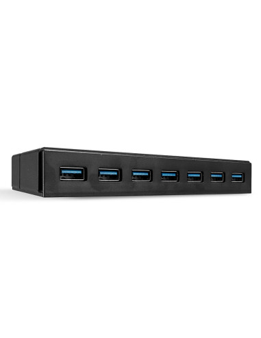 Lindy 43228 hub de interfaz USB 3.2 Gen 1 (3.1 Gen 1) Type-A 5000 Mbit s Negro