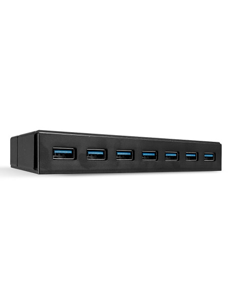 Lindy 43228 hub de interfaz USB 3.2 Gen 1 (3.1 Gen 1) Type-A 5000 Mbit s Negro