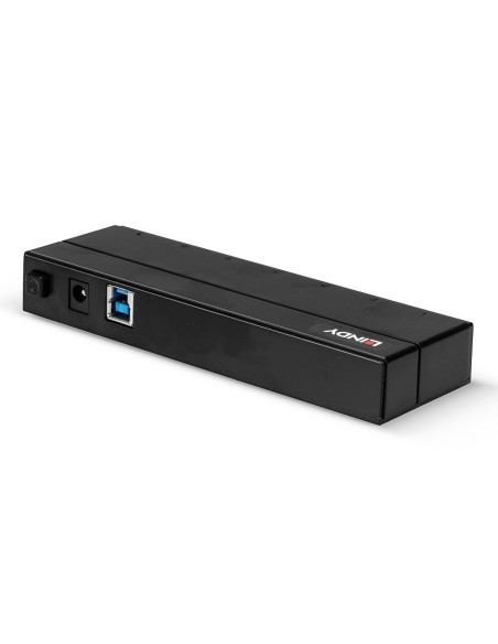 Lindy 43228 hub de interfaz USB 3.2 Gen 1 (3.1 Gen 1) Type-A 5000 Mbit s Negro