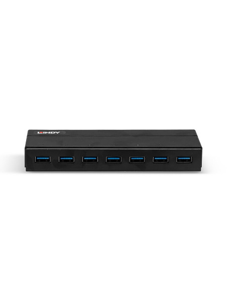 Lindy 43228 hub de interfaz USB 3.2 Gen 1 (3.1 Gen 1) Type-A 5000 Mbit s Negro